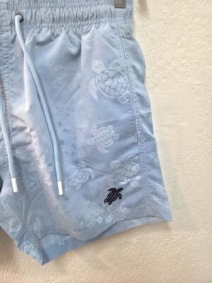 Men's Light Blue Magic Print Swimwear