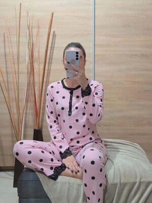 Πιτζάμα BIG DOTS PNK